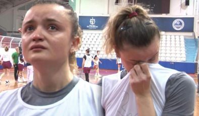 Basketbolcu Büşra Akgün, Hatay’dan bahsederken gözyaşlarını tutamadı