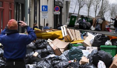 Paris sokakları kokmaya başladı! 5 bin 400 ton çöp toplanmayı bekliyor…